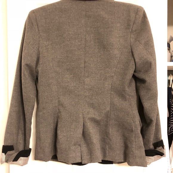 Merona Gray with Black Trim Blazer - Picture 7 of 7